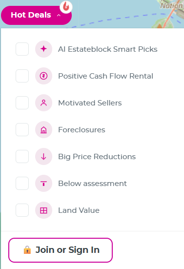 The seven Hot Deals finders listed together